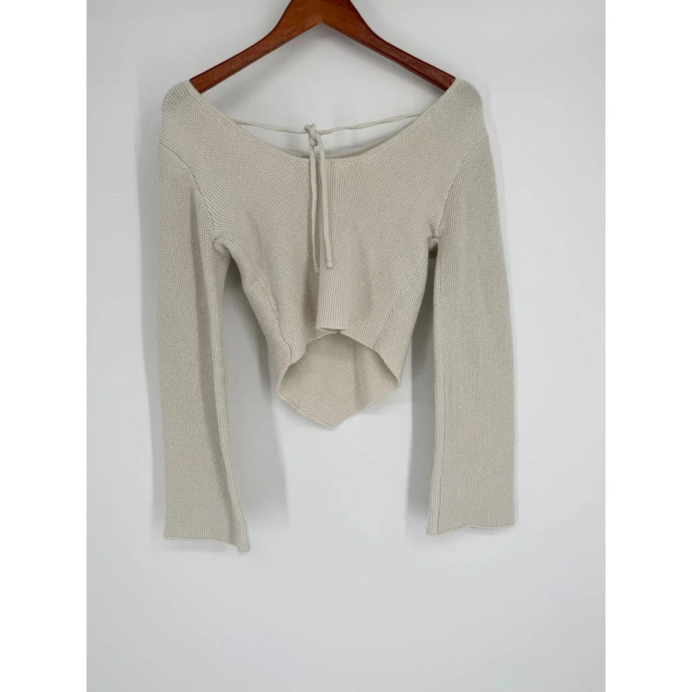 American Threads Womens Sweater Large Boho Cottagecore Coquette‎ Festival Indie